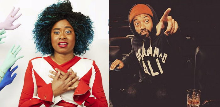 Phoebe Robinson and Wyatt Cenac